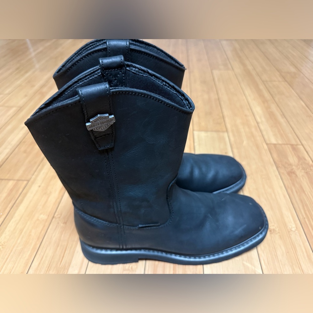 Mens Harley Davidson Waterproof Leather Altman Western Boots Size 11 - Picture 9 of 9